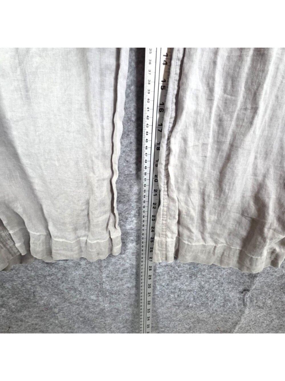 Artisan NY Women’s Linen Drawstring Wide Leg Pants Beige Gray Size L - Picture 6 of 10